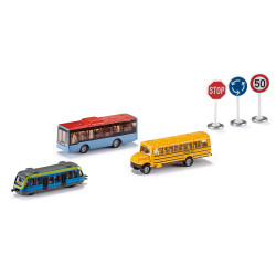 COFF.CADEAU TRANSPORT X3+PANNEAUX de Siku - voiture pour enfant dans Voiture et tracteur