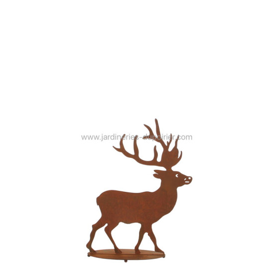 DECO CERF ROUILLE de Edelman - deco maison et noël dans 🎁 Idées cadeaux