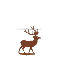 DECO CERF ROUILLE de Edelman - deco maison et noël dans 🎁 Idées cadeaux