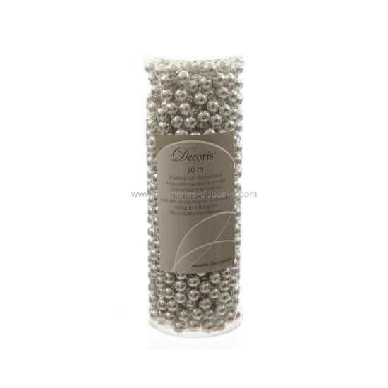 /GUIRLANDE DE PERLES 10M ARGENT de Luminéo et Décoris - produits de décoration dans Guirlande pour sapin de Noël