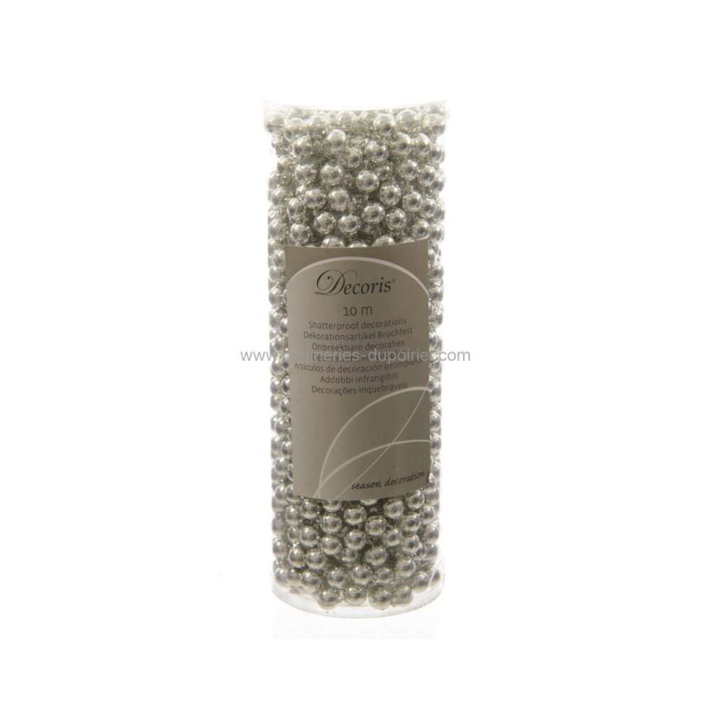 /GUIRLANDE DE PERLES 10M ARGENT de Luminéo et Décoris - produits de décoration dans Guirlande pour sapin de Noël