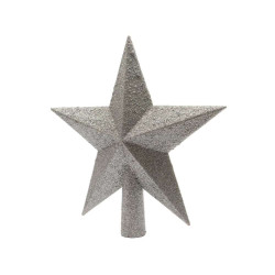 /Cimier paillettes argent h19 de Luminéo et Décoris - produits de décoration dans 🎄Déco de sapin
