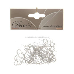 Attache boule fer argent x50 de Luminéo et Décoris - produits de décoration dans Produits désactivés
