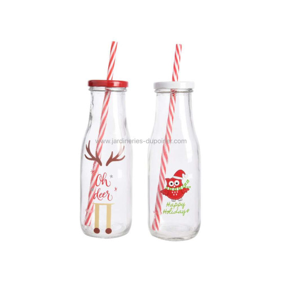 /VERRE+PAILLE 19CM de Luminéo et Décoris - produits de décoration dans 🍽️Décoration de table de Noël