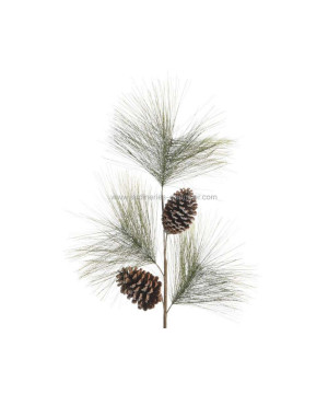 /BRANCHE A/2P.PIN 85CM VERT de Luminéo et Décoris - produits de décoration dans 🎄Décoration de Noël