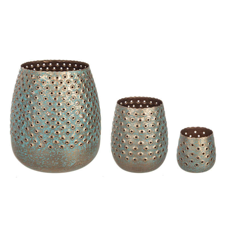 BOUGEOIR BARTON GALBE BLEU L de BIZZOTTO - Déco de la maison et du jardin dans 🍽️Décoration de table de Noël