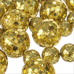 BOULES DECORATIVES OR de BIZZOTTO - Déco de la maison et du jardin dans 🍽️Décoration de table de Noël