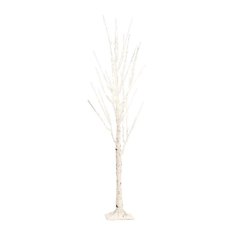 Arbre Lumineux LED Bouleau 210 Cm - 448 LEDs Blanc Chaud, Télécommande, 8 Modes, Pour Intérieur/extérieur