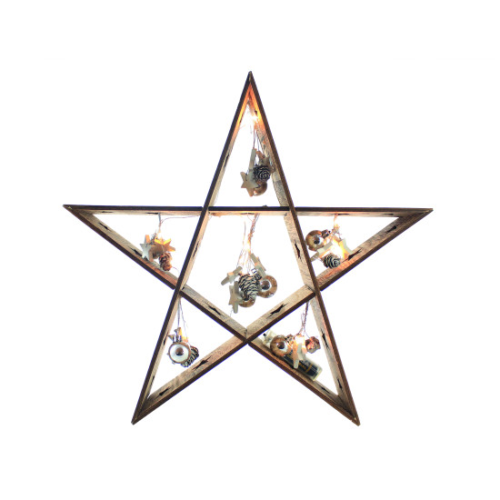 /ETOILE BOIS LED DECO POMME DE PIN de Blachere, Guirlande et décoration électrique de Noël à Bordeaux dans 💡Guirlande et déco...