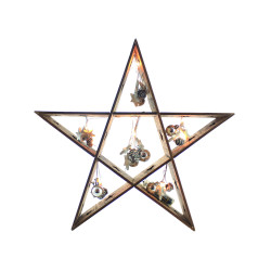 /ETOILE BOIS LED DECO POMME DE PIN de Blachere, Guirlande et décoration électrique de Noël à Bordeaux dans 💡Guirlande et déco...