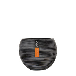Pot BOULE II 12X9.5 NOIR de Capi Europe - Cache et pot décoratifs design dans Cache-pot et pot déco