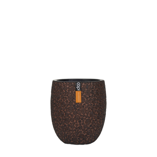 VASE ELEGANT HT 18X18X21 BRUN de Capi Europe - Cache et pot décoratifs design dans Cache-pot et pot déco