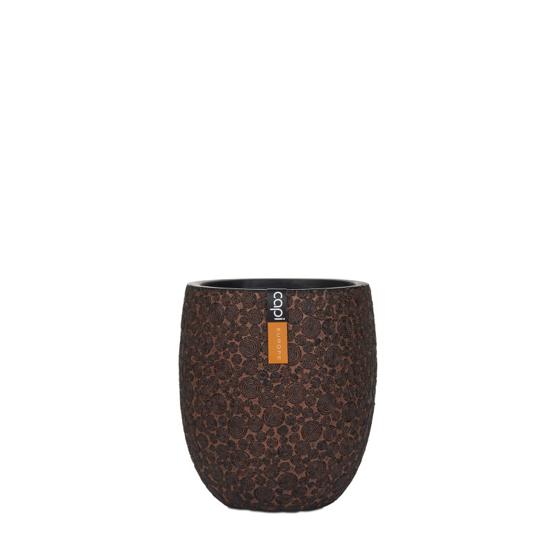 VASE ELEGANT HT 18X18X21 BRUN de Capi Europe - Cache et pot décoratifs design dans Cache-pot et pot déco