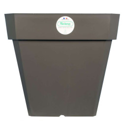 Pot Soleilla Carre 40 Gris Paillete -Pot Riviera de Riviera - fabricant de Pots à reserve d'eau et sans réserve dans Pots en ...