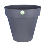Pot Soleilla Rond 20 Gris -Pot Riviera de Riviera - fabricant de Pots à reserve d'eau et sans réserve dans Pots en plastique