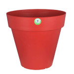 Pot Soleilla Rond 25 Rouge -Pot Riviera de Riviera - fabricant de Pots à reserve d'eau et sans réserve dans Pots en plastique