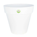 Pot Soleilla Rond 60 Blanc -Pot Riviera de Riviera - fabricant de Pots à reserve d'eau et sans réserve dans Pots en plastique