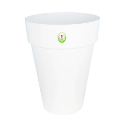Pot Soleilla Haut 66 Blanc -Pot Riviera de Riviera - fabricant de Pots à reserve d'eau et sans réserve dans Pots en plastique