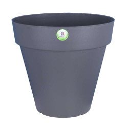 Pot Soleilla Rond 90Xh82 Gris -Pot Riviera de Riviera - fabricant de Pots à reserve d'eau et sans réserve dans Pots en plastique