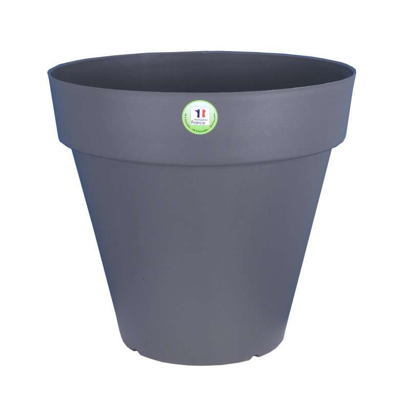 Pot Soleilla Rond 90Xh82 Gris -Pot Riviera de Riviera - fabricant de Pots à reserve d'eau et sans réserve dans Pots en plastique
