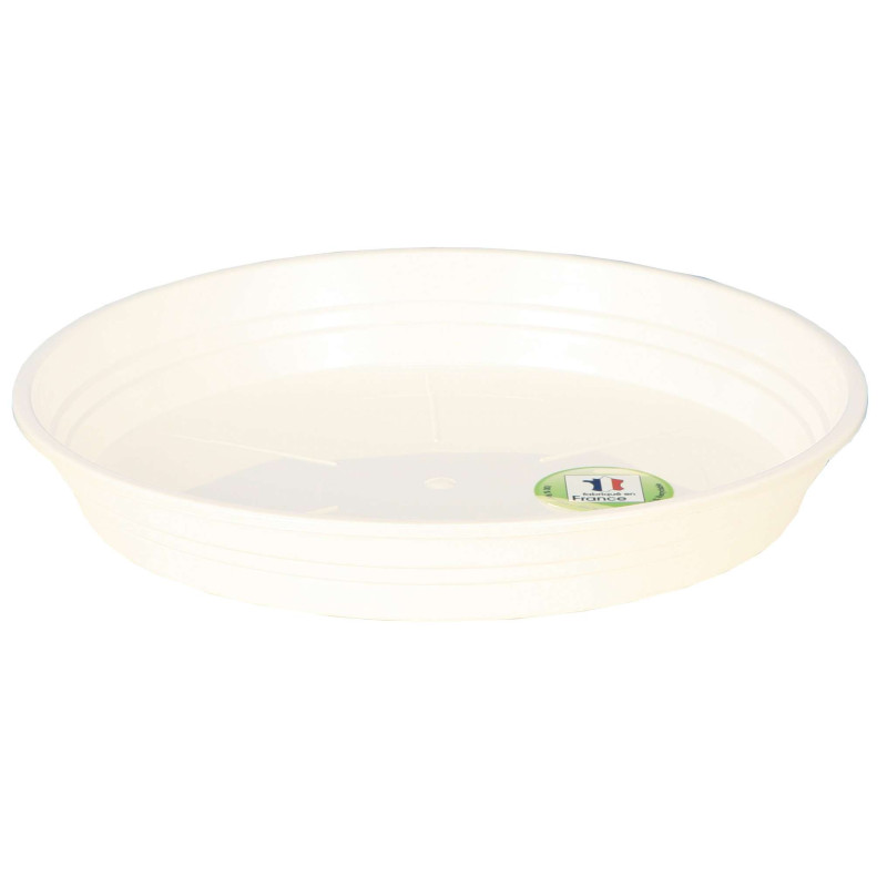 Soucoupe D48 Blanc -Pot Riviera de Riviera - fabricant de Pots à reserve d'eau et sans réserve dans Soucoupe de pots