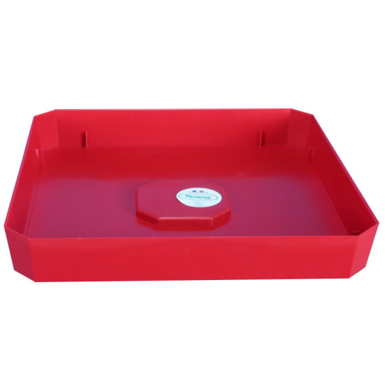 Plateau Soleilla 28X28 Rouge -Pot Riviera de Riviera - fabricant de Pots à reserve d'eau et sans réserve dans Soucoupe de pots