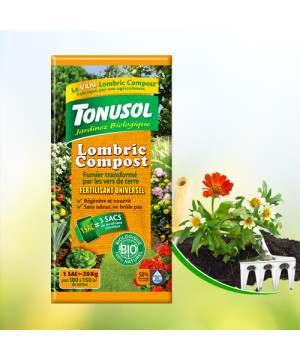 Lombricompost 20Kg Tonusol de Tonusol - Terreau dans Terreaux Grand volume