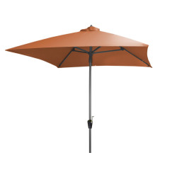 PARASOL 250X250 MANIVELLE PAPRIKA de Proloisirs - Océo - table et fauteuil et mobilier de jardin dans 🏖️ Parasol pour l'exter...