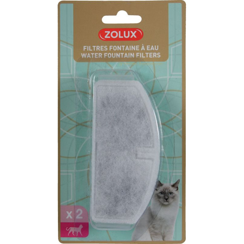 RECHARGE FILTRES FONTAINE EAU de Zolux - Produit pour animaux dans Gamelles, distributeurs et fontaines pour chats