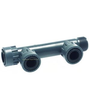COLLECTEUR/ELECTROVANNE PVC PRESSION 2 VOIES F1 de Rain Irrigation - arrosage goutte à goutte dans Accessoires arrosage en PV...