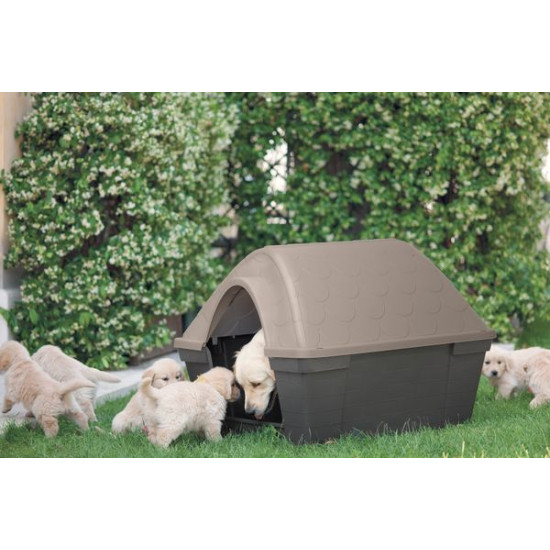 NICHE CASA FELICE MEDIUM GRIS / TAU de Zolux - Produit pour animaux dans Niches pour chiens