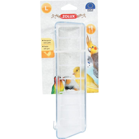 MANGEOIRE + GRILLE OIS L de Zolux - Produit pour animaux dans Gamelles et abreuvoirs pour oiseaux