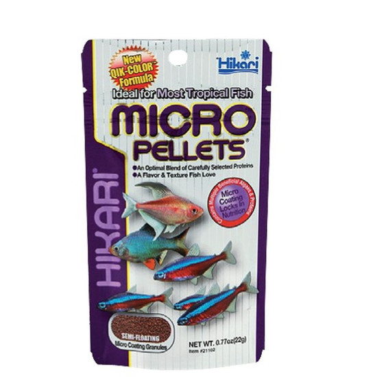 Hikari Micro Pellets 22Gr de Hikari - Nourriture poisson de bassin et aquarium dans Alimentation Poissons tropicaux