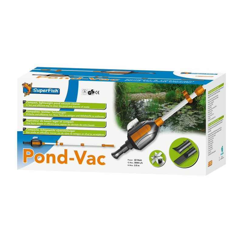 POND VAC de Superfish - Aquadistri - accessoires pour aquarium et bassin dans Accessoires d'entretien pour aquariums