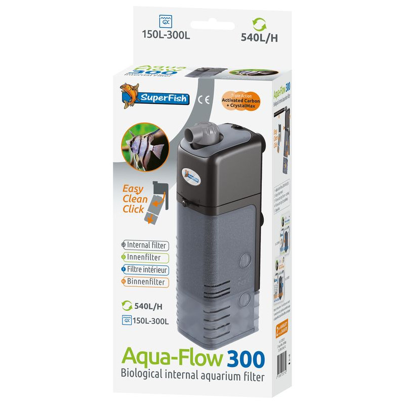 AQUAFLOW 300 FILTRE 540 L/H de Superfish - Aquadistri - accessoires pour aquarium et bassin dans Filtre interieur d'aquarium