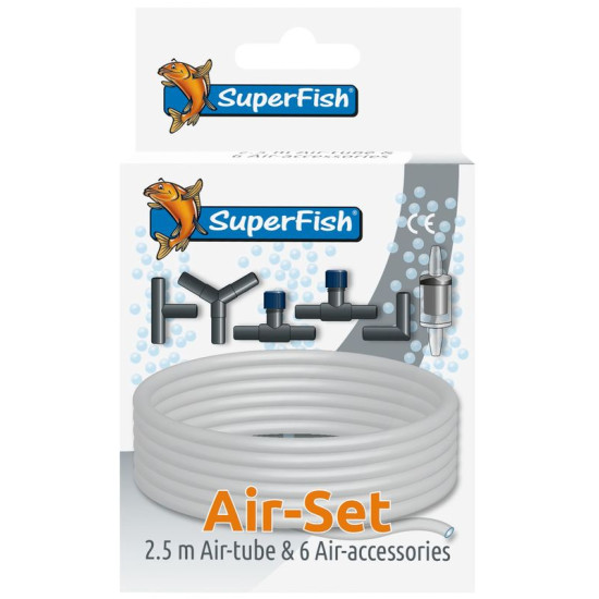 Kit accessoires & tuyaux á air de Superfish - Aquadistri - accessoires pour aquarium et bassin dans Pompe à air pour aquariums