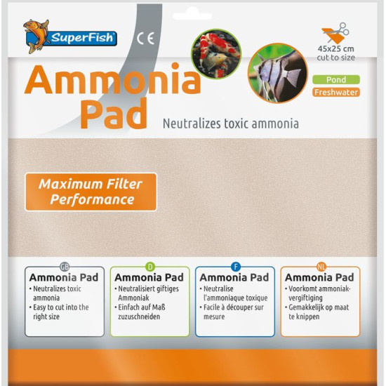 Ammonia pad 45x25 cm de Superfish - Aquadistri - accessoires pour aquarium et bassin dans Produits de filtration d'aquarium