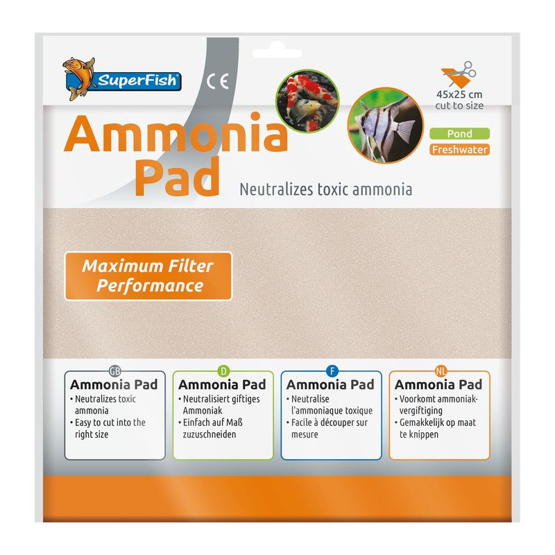 Ammonia pad 45x25 cm de Superfish - Aquadistri - accessoires pour aquarium et bassin dans Produits de filtration d'aquarium