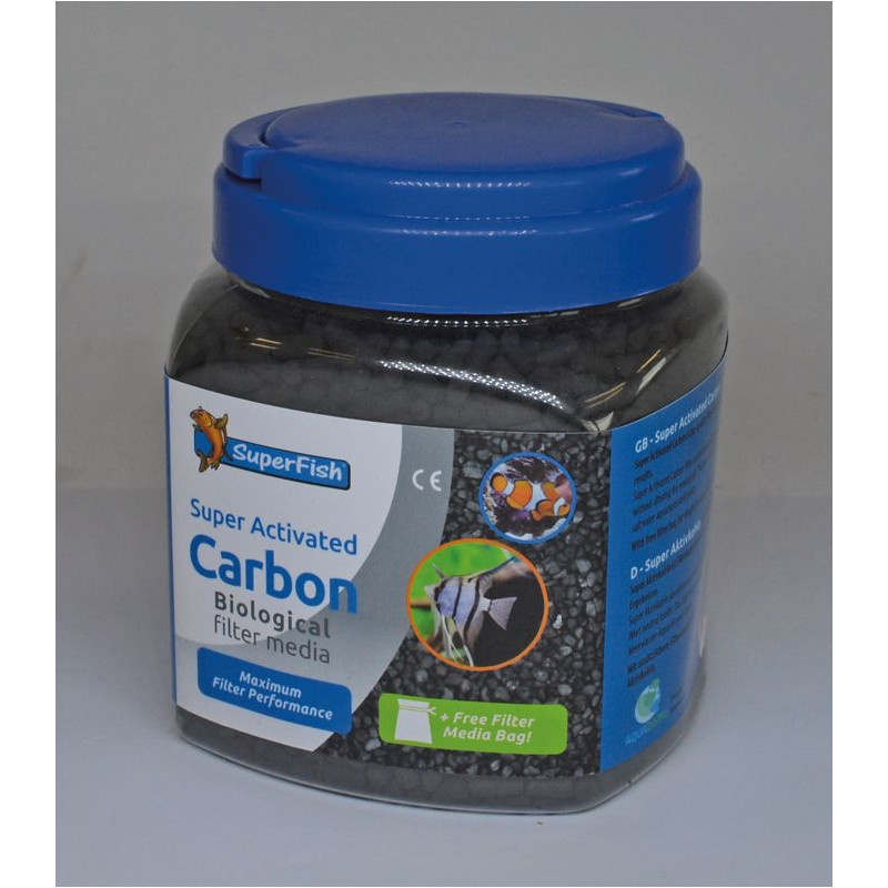 Charbon super actif 2000 ml de Superfish - Aquadistri - accessoires pour aquarium et bassin dans Produits de filtration d'aqu...