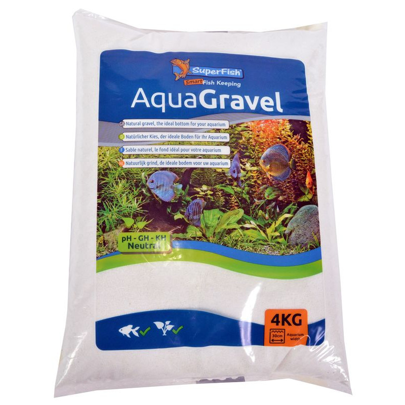 GRAVIER AQUARIUM NEIGE BLANC de Superfish - Aquadistri - accessoires pour aquarium et bassin dans Sable pour aquariums