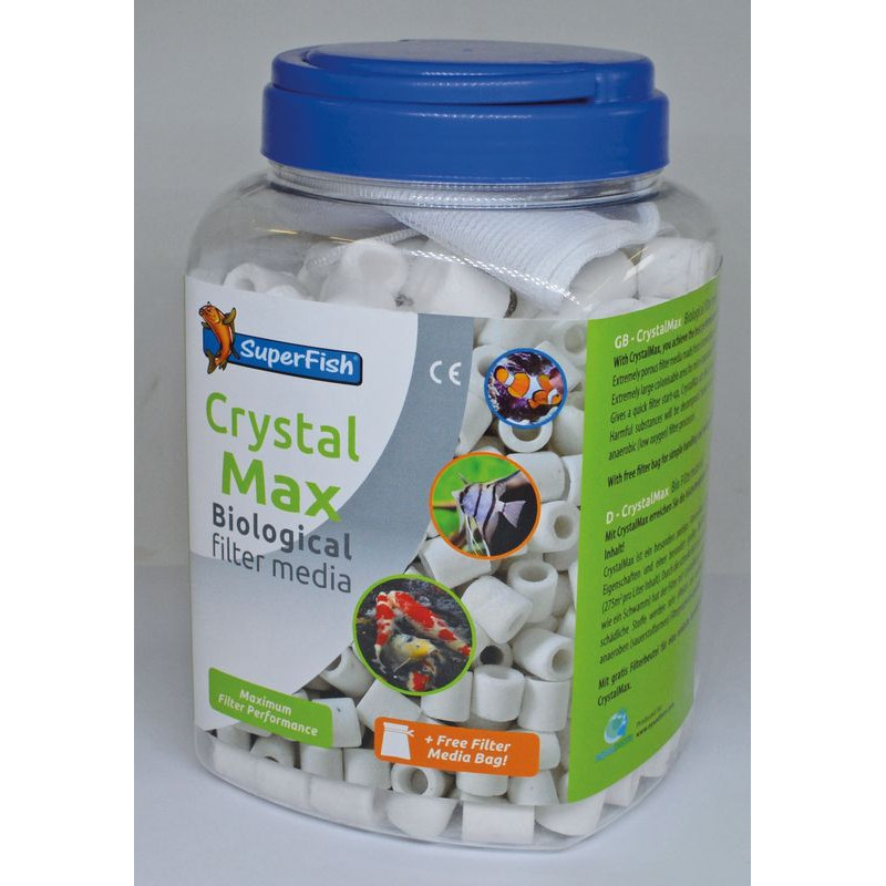 Crystal max media 2000 ml de Superfish - Aquadistri - accessoires pour aquarium et bassin dans Produits de filtration d'aquarium