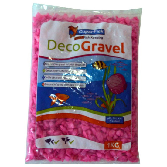 GRAVIER AQUARIUM NEON ROSE 1 KG de Superfish - Aquadistri - accessoires pour aquarium et bassin dans Sable pour aquariums
