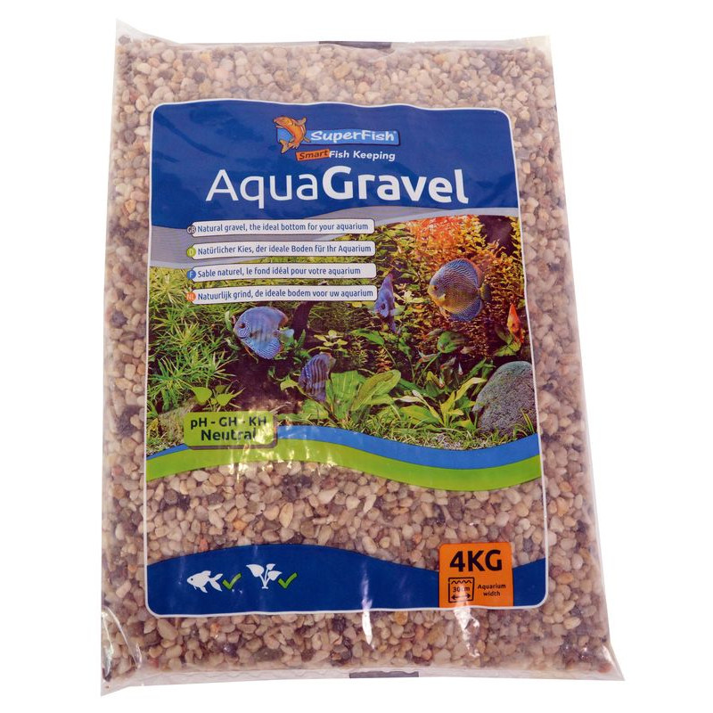 GRAVIER AQUARIUM CLAIR 3-6 MM de Superfish - Aquadistri - accessoires pour aquarium et bassin dans Sable pour aquariums