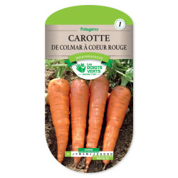 Carotte Colmar A Coeur Rouge 2 -graines de Les Doigts Verts - graines de Gironde à Bordeaux dans Graines de Carotte