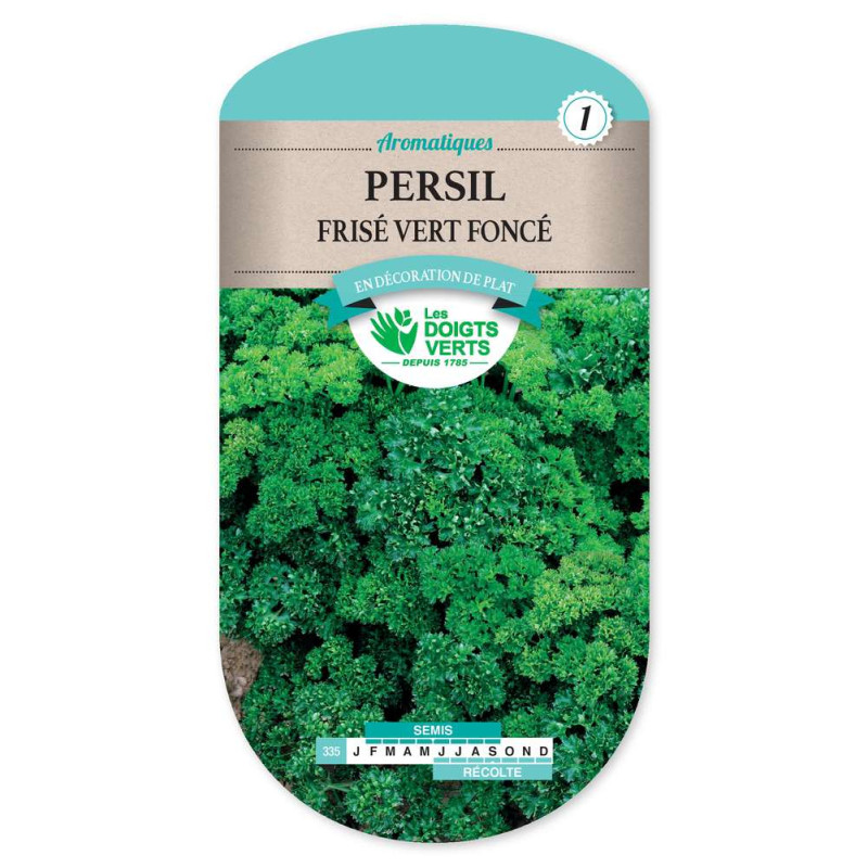 Persil Frise Vert Fonce -graines de Les Doigts Verts - graines de Gironde à Bordeaux dans Graines de Persil