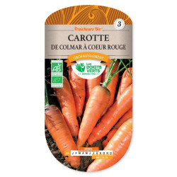 Carotte Colmar Fraic.Bio -graines de Les Doigts Verts - graines de Gironde à Bordeaux dans Graines de Carotte