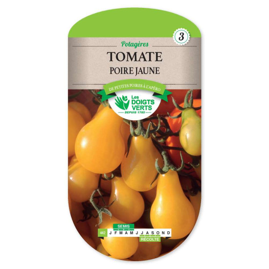 Tomate Poire Jaune Yellow Pearsh -graines de Les Doigts Verts - graines de Gironde à Bordeaux dans Graines de Tomate