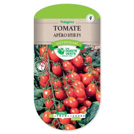 Tomate Apero Hyb.F1 -graines de Les Doigts Verts - graines de Gironde à Bordeaux dans Graines de Tomate