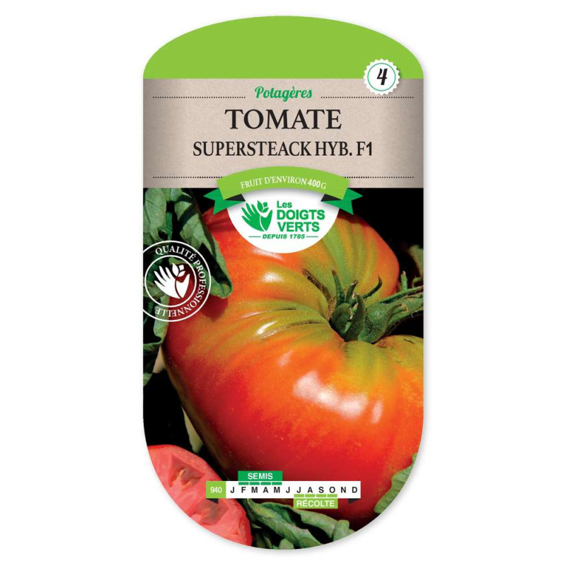 Tomate Supersteak -graines de Les Doigts Verts - graines de Gironde à Bordeaux dans Graines de Tomate