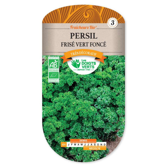 Persil Frise Vert Fonce Fraic.Bio -graines de Les Doigts Verts - graines de Gironde à Bordeaux dans Graines de Persil